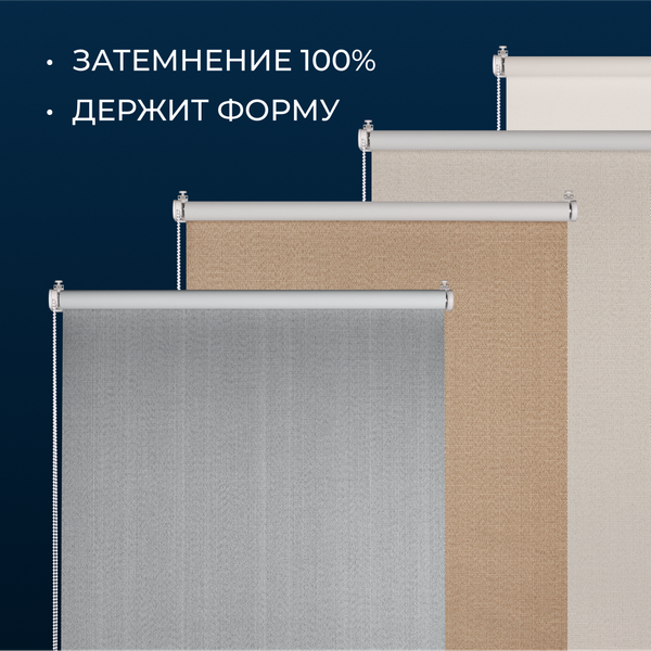 Рулонная штора Franc Gardiner Blackout Dublin 65x160 / 8317819 (коричневый)