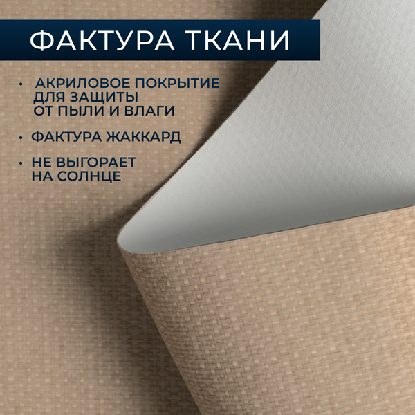 Рулонная штора Franc Gardiner Blackout Dublin 65x160 / 8317819 (коричневый)