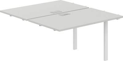 Комплект столов модульных Norden 240х143.8х75 / SG.214.SH.63.WH (белый/серый бархат) - 