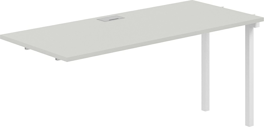 Стол модульный Norden s-b-s 320х70х75 / SG.268.SH.44.WH (белый/серый бархат)