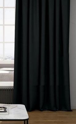 Комплект штор КронасМАрт Блэкаут 200x270 (2шт, черный) - 