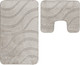 Набор ковриков для ванной и туалета Maximus Symphony 2521 (50x80/40x50, Sandy Gray) - 