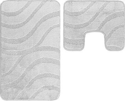 Набор ковриков для ванной и туалета Maximus Symphony 2541 (50x80/40x50, серый) - 