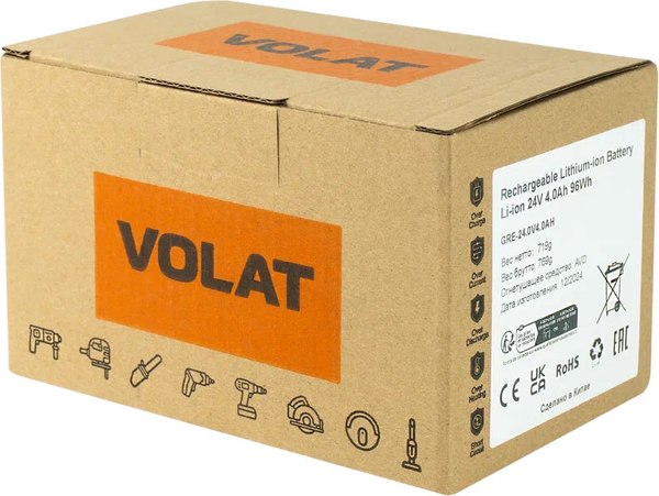 Аккумулятор для электроинструмента VOLAT VT-GRE-24-4 (для Greenworks)