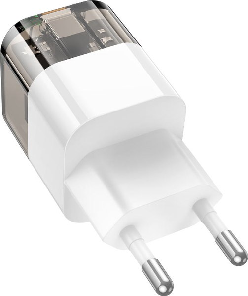 Зарядное устройство сетевое Hoco C131A Platinum 30W + кабель Type-C-Lightning (черный)