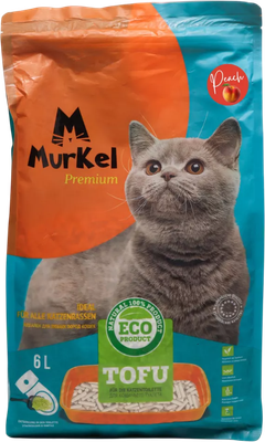 Наполнитель для туалета Murkel Tofu / MR-064 (2.6кг, персик) -
