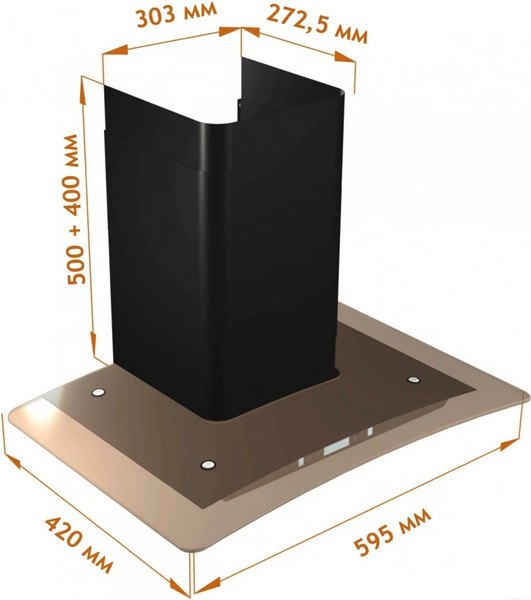Купить Вытяжка Т-образная Backer QD60E-MC BG 12K в Минске