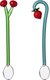 Набор чайных ложек Ichendorf Milano Fruits & Flowers 09354256 (клубника и вишня) - 