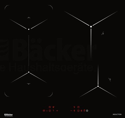 Индукционная варочная панель Backer BIH604-1T-S4 Black - 