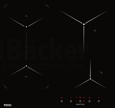 Индукционная варочная панель Backer BIH604-1T-S5 Black - 