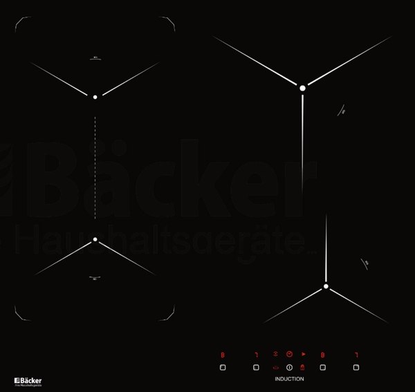 Индукционная варочная панель Backer BIH604-1T-S5 Black