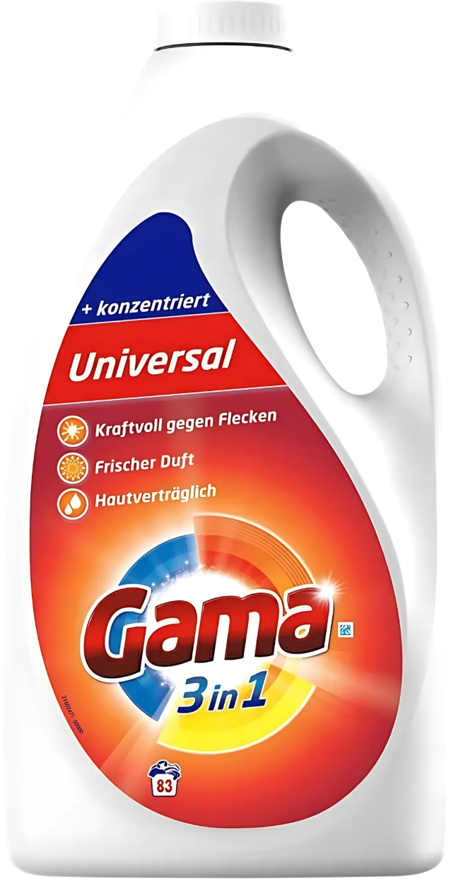 Гель для стирки GAMA Универсальный (3.735л)