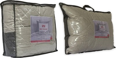 Одеяло Mio Tesoro Лен 4сМТ14л 140x205 + Подушка для сна 4сМТ05л 50x70 - 