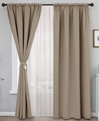 

Комплект штор, Блэкаут 300x250 + Гардина Вуаль 300x250