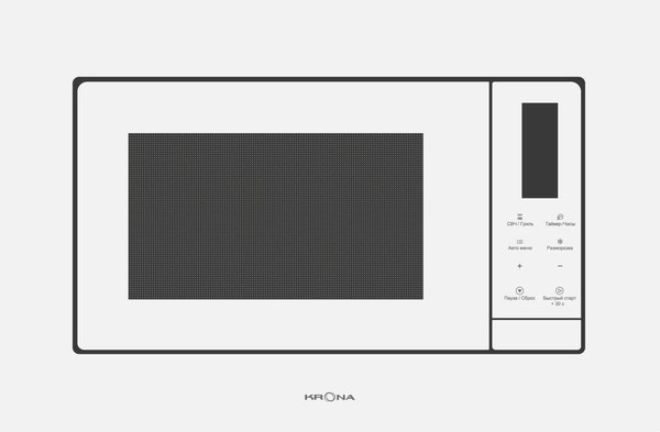 Купить Микроволновая печь Krona Himmel 60 WH / КА-00007342 в Борисове