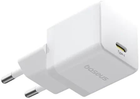 Адаптер питания сетевой Baseus Palm 30W EU / P10111605213-00 (белый) — фото 3