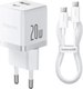Зарядное устройство сетевое Baseus Palm C+U 20W EU / P10111608213-01 (белый) - 