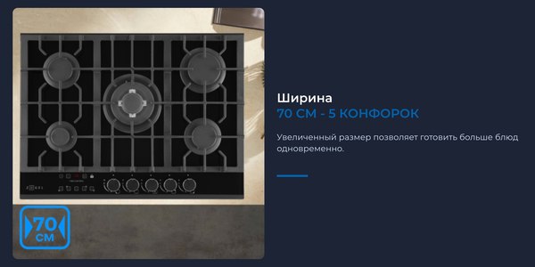 Газовая варочная панель Zugel ZGH602X