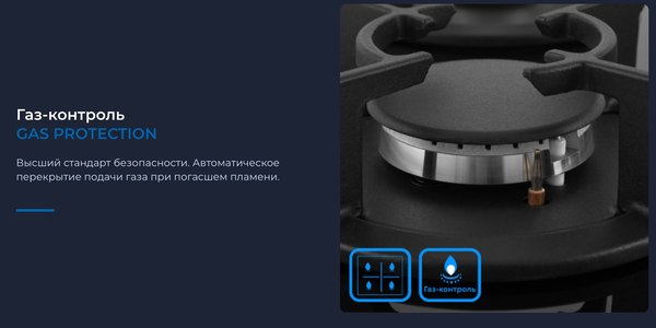 Газовая варочная панель Zugel ZGH603B