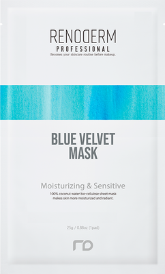 Маска для лица тканевая Renoderm Blue Velvet Mask (25г) - 