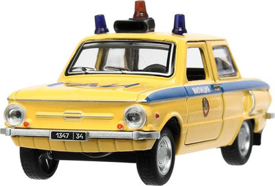 Автомобиль игрушечный Технопарк Милиция / ZAZ968A-12SLPOL-YE -