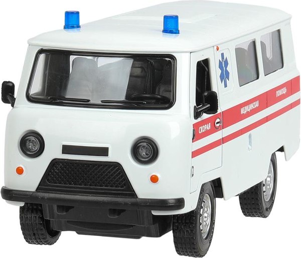Автомобиль игрушечный Технопарк Uaz Уаз 452 Скорая / FY2418P-1