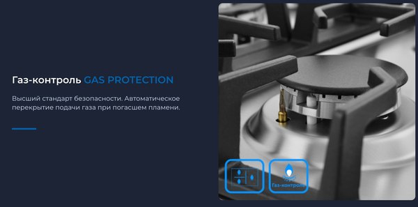 Газовая варочная панель Zugel ZGH451X