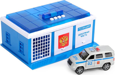 Гараж игрушечный Технопарк Полицейский Участок / GARAGE-22SL1XCAR -