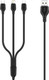 Зарядный кабель XO 3 в 1 USB кабель 1M / NB103 (черный) -