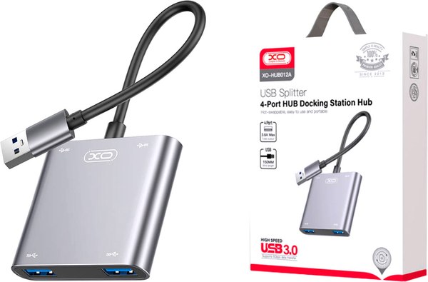 USB-хаб XO USB-хаб 4-в-1 / HUB012A