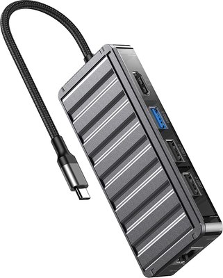Док-станция для ноутбука XO USB-хаб 7в1 / HUB016 - 