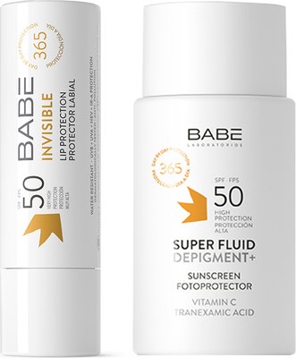 

Набор косметики для лица, Солнцезащитный флюид SPF50+Помада SPF50