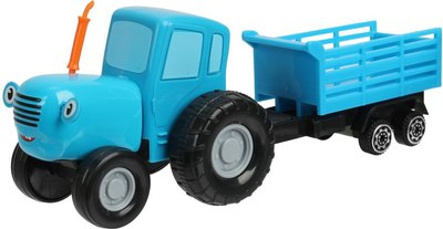 

Трактор игрушечный, Синий Трактор / BLUTRA-7CART-BU