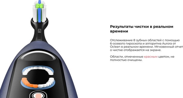 Набор электрических зубных щеток Oclean X Lite Duo Set N1801 (синий/серый)