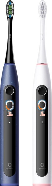 Набор электрических зубных щеток Oclean X Lite Duo Set N1801 (синий/серый)