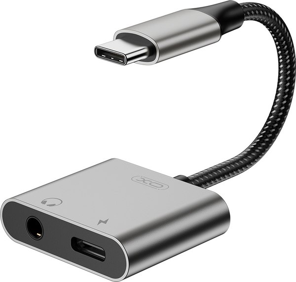 Адаптер XO С Type-c на Type-c + 3.5mm 27W / NB-R257B