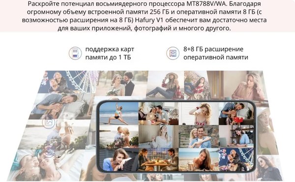 Смартфон Cubot V1 8GB/256GB (черный)