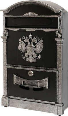 Почтовый ящик Аллюр Герб №4011В (старое серебро) - 