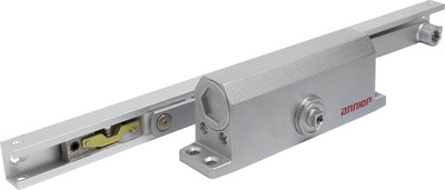 Доводчик с рычагом Аллюр Comfort ДД 168/3-4 AH-S RAL9006 (серебристый) - 