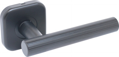 Ручка дверная БУЛАТ Форте РФ 04.02 (матовый черный) - 