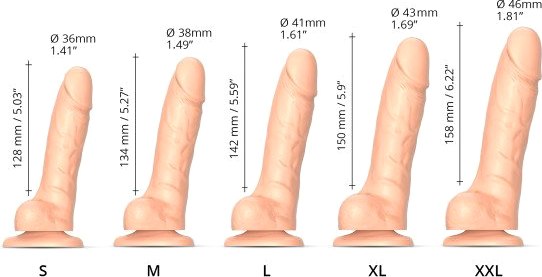 Фаллоимитатор Lovely Planet Strap-On-Me Realistic Dildo 6016893 (S)
