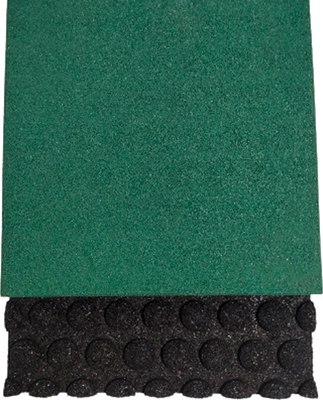 Резиновая плитка Rubtex Mats Games 1000x1000x40 рельеф (зеленый) - 