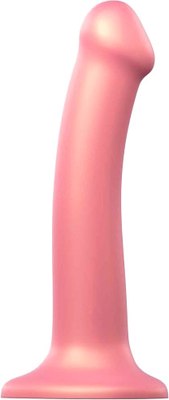 Фаллоимитатор Lovely Planet Strap-On-Me Mono Density Dildo Metallic Shine 6013854 (M, розовый) - 