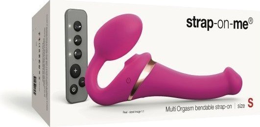 Вибрострапон Lovely Planet Strap-On-Me Multi Orgasm 6017449 (L, фуксия)