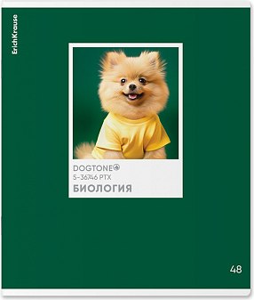 Тетрадь предметная Erich Krause DogTone Биология / 63353 (48л, клетка)