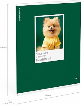 Тетрадь предметная Erich Krause DogTone Биология / 63353 (48л, клетка)