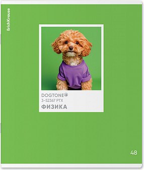 Тетрадь предметная Erich Krause DogTone Физика / 63351 (48л, клетка) - 