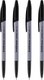 Набор шариковых ручек Erich Krause Slender Stick Grey 0.7, Super Glide Technology (4шт, черный) - 