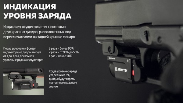 Фонарь Armytek Buckler M1 / F09301C (белый свет)