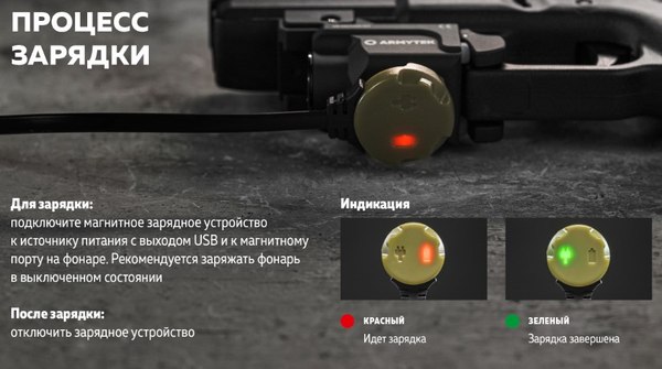 Фонарь Armytek Buckler M1 / F09301C (белый свет)